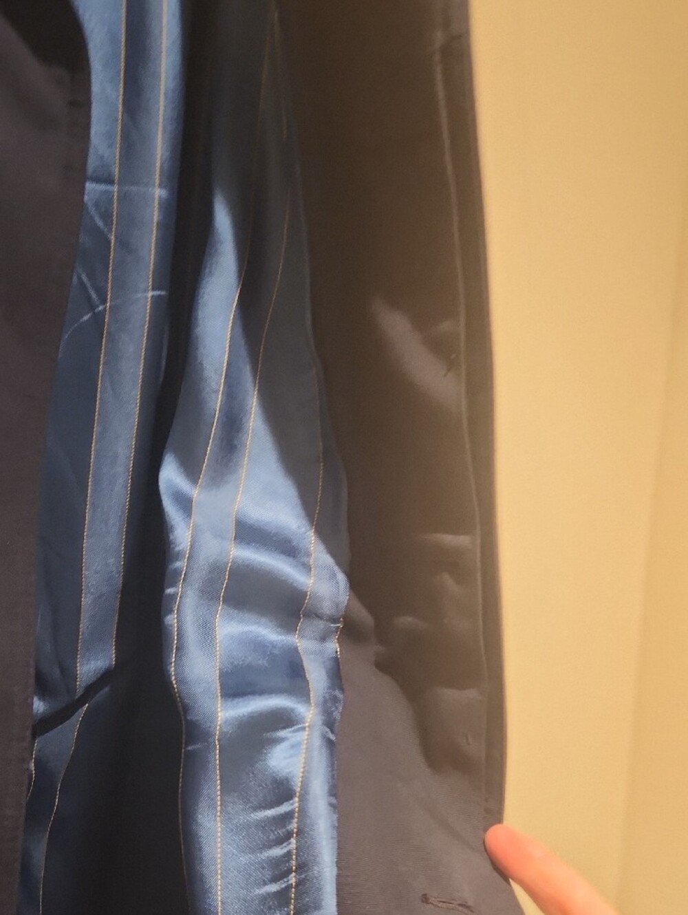 Willerby Vintage Men's Navy Long Overcoat Regent Street London - Picture 11 of 13